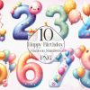 Happy Birthday Balloon Numbers Bundle