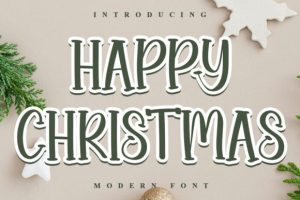 Happy Christmas Font