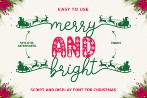 Alternative view of Happy Santa Duo Font