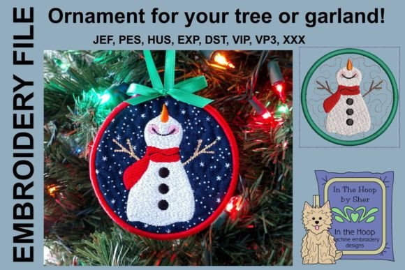 Happy Snowman Christmas Ornament