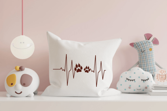 Heartbeat and Paw Font - Image 8