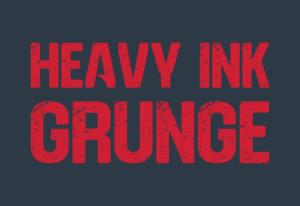Alternative view of Heavy Ink Grunge Font