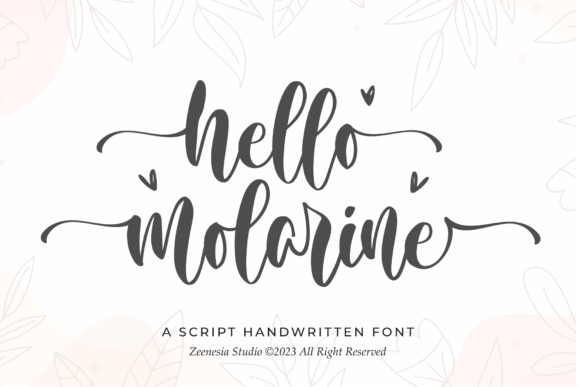 Hello Molarine Font Font