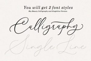 Alternative view of Hey Beauty Font