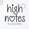 High Notes Font