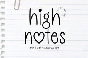 High Notes Font