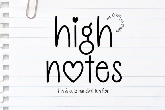 High Notes Font