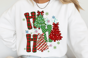 Alternative view of Ho Ho Ho Trees Coquette Christmas PNG