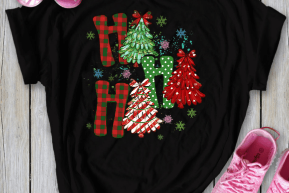 Ho Ho Ho Trees Coquette Christmas PNG - Image 8