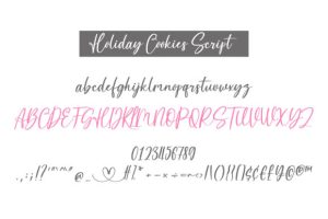 Alternative view of Holiday Cookies Font