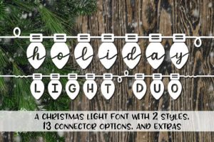 Holiday Light Duo Font