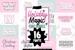 Holiday Magic Christmas Bundle Font