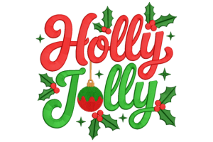 Holly Jolly Christmas Embroidery
