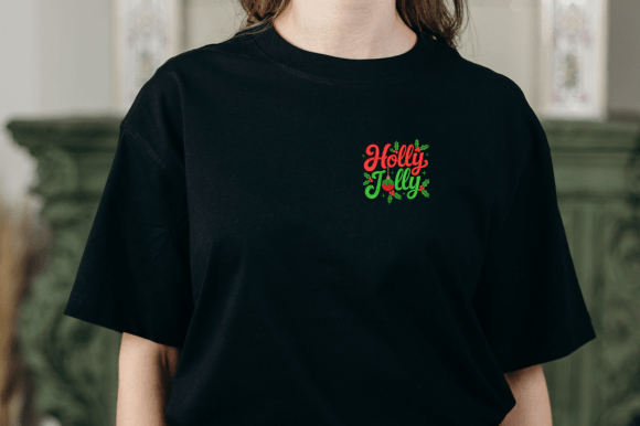 Holly Jolly Christmas Embroidery - Image 3