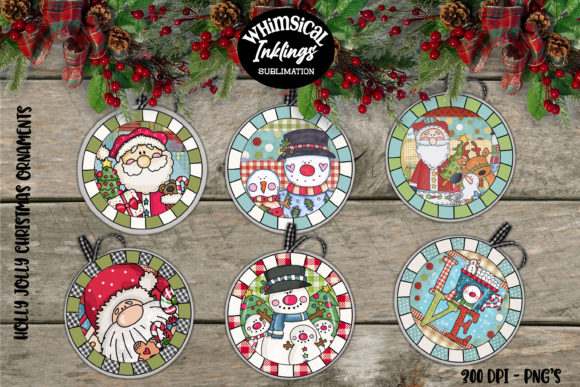 Holly Jolly Christmas Ornaments