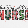 Holly Jolly Nurse Christmas PNG