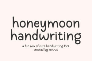 Honeymoon Handwriting Font