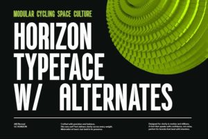 Alternative view of Horizon Font