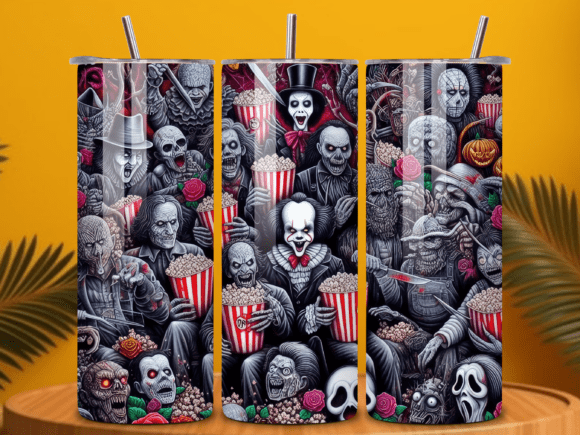 Horror Scary Creepy Gothic Tumbler Wrap