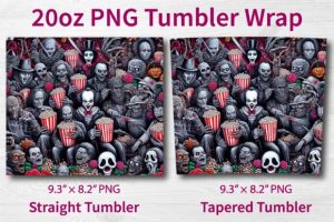 Alternative view of Horror Scary Creepy Gothic Tumbler Wrap