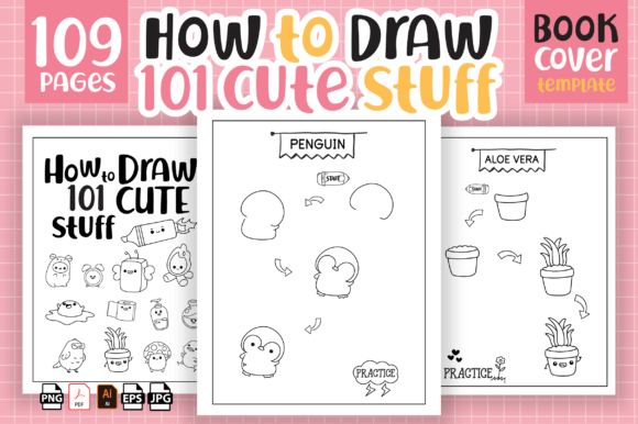 How to Draw 101 Cute Stuff for Kids - KDP