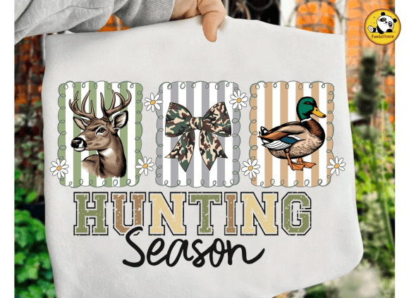Hunting Season Png, Preppy Camo Bow Png