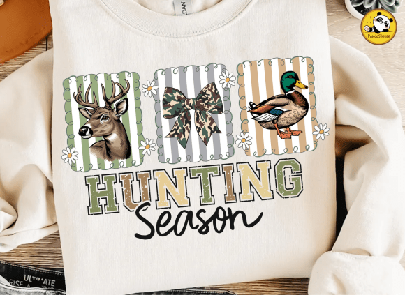 Hunting Season Png, Preppy Camo Bow Png - Image 5