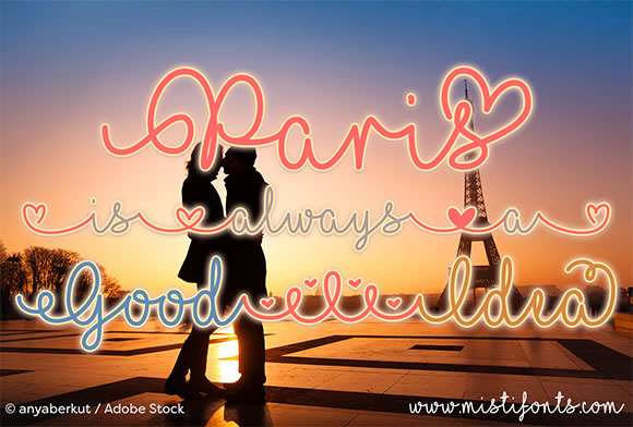 I Love Glitter Font - Image 4