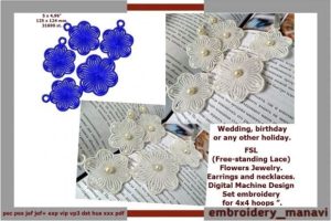 ITH FSL Flowers Jewelry