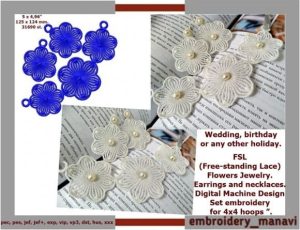 Alternative view of ITH FSL Flowers Jewelry