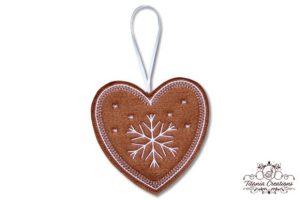 Alternative view of ITH Iced Gingerbread Heart Ornamnet