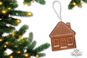 ITH Iced Gingerbread House Ornament