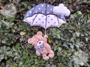 Alternative view of ITH Teddy Bear with Umbrella