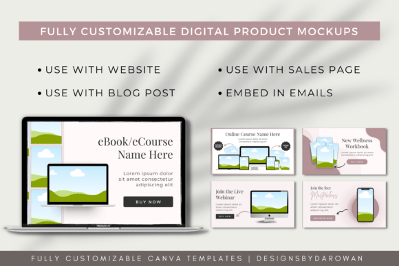 Digital Product Mockup Listing Canva Template - Image 3