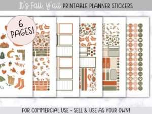 It's Fall Y'all Planner Stickers