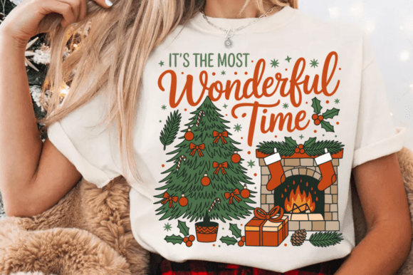 It's the Most Wonderful Time PNG,Vintage