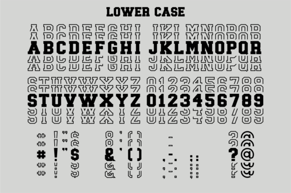 Jp Sporty Stacked Font - Image 4
