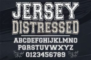 Jersey Distressed Font
