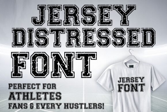 Jersey Distressed Font - Image 2