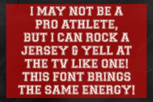 Jersey Distressed Font - Image 4