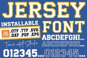 Jersey Outline Font