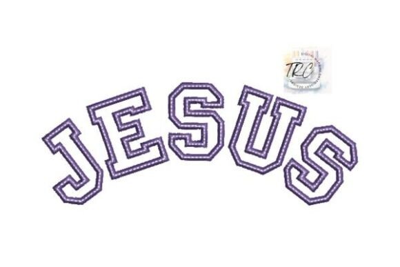 Jesus Applique Embroidery Design - Image 2