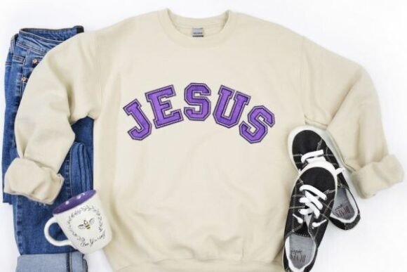 Jesus Applique Embroidery Design - Image 4