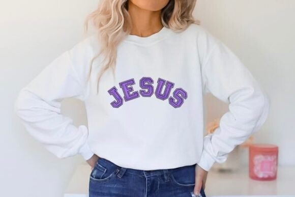 Jesus Applique Embroidery Design - Image 5