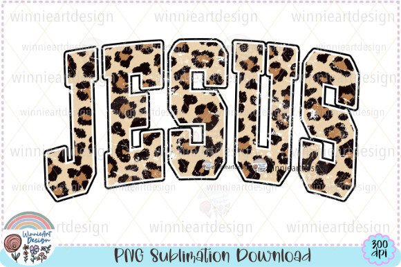 Jesus Christian Quote Leopard Sublimate