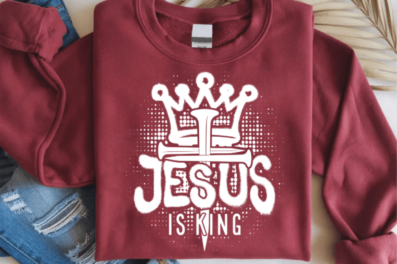 Jesus is King, Christian SVG, Faith SVG - Image 4