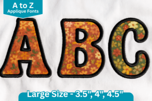 Jiggle Letters Applique Embroidery Font