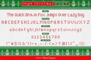Alternative view of Jingle Christmas Font
