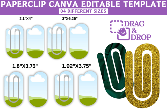 Jumbo Paperclip Editable Canva Template