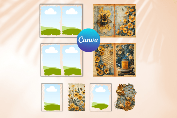 Junk Journal Template Canva Journal Page - Image 7